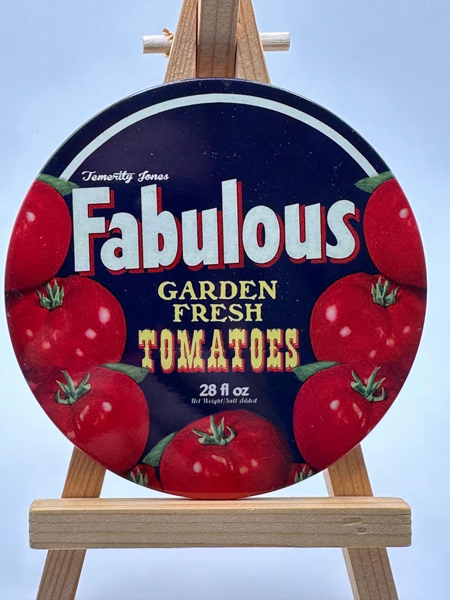 Vintage Style Retro Coaster Set - 4 Assorted - Fabulous Tomatoes