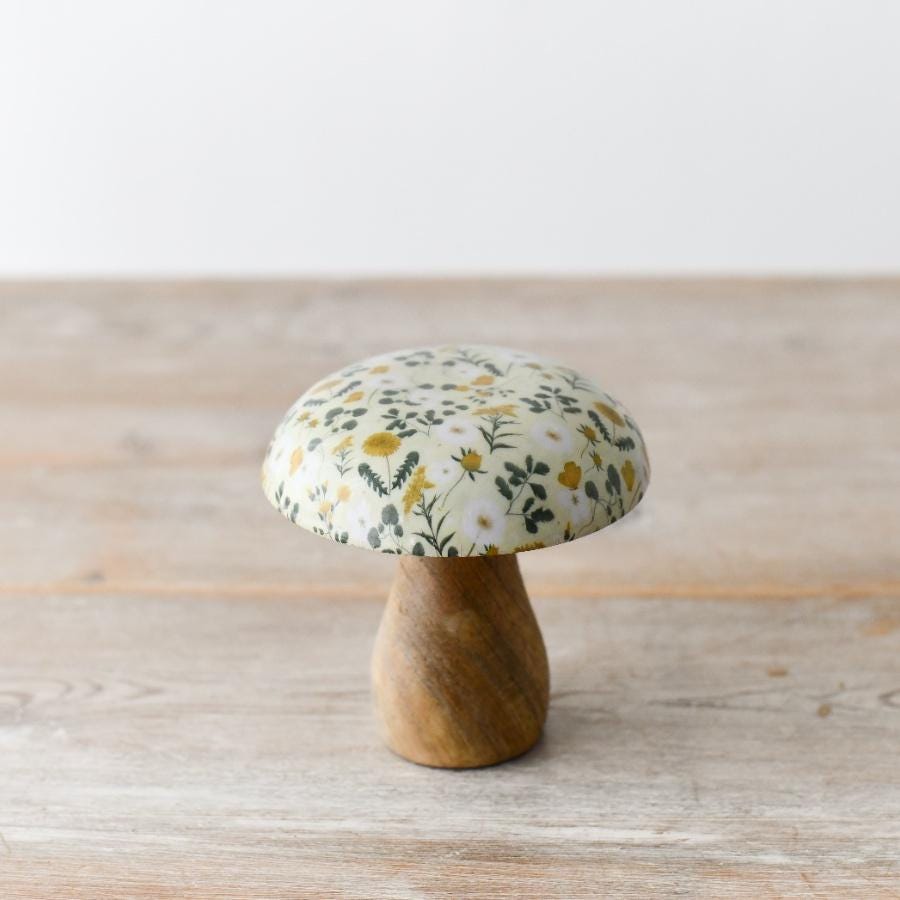 Springtime Toadstall Wooden Ornament 10cm