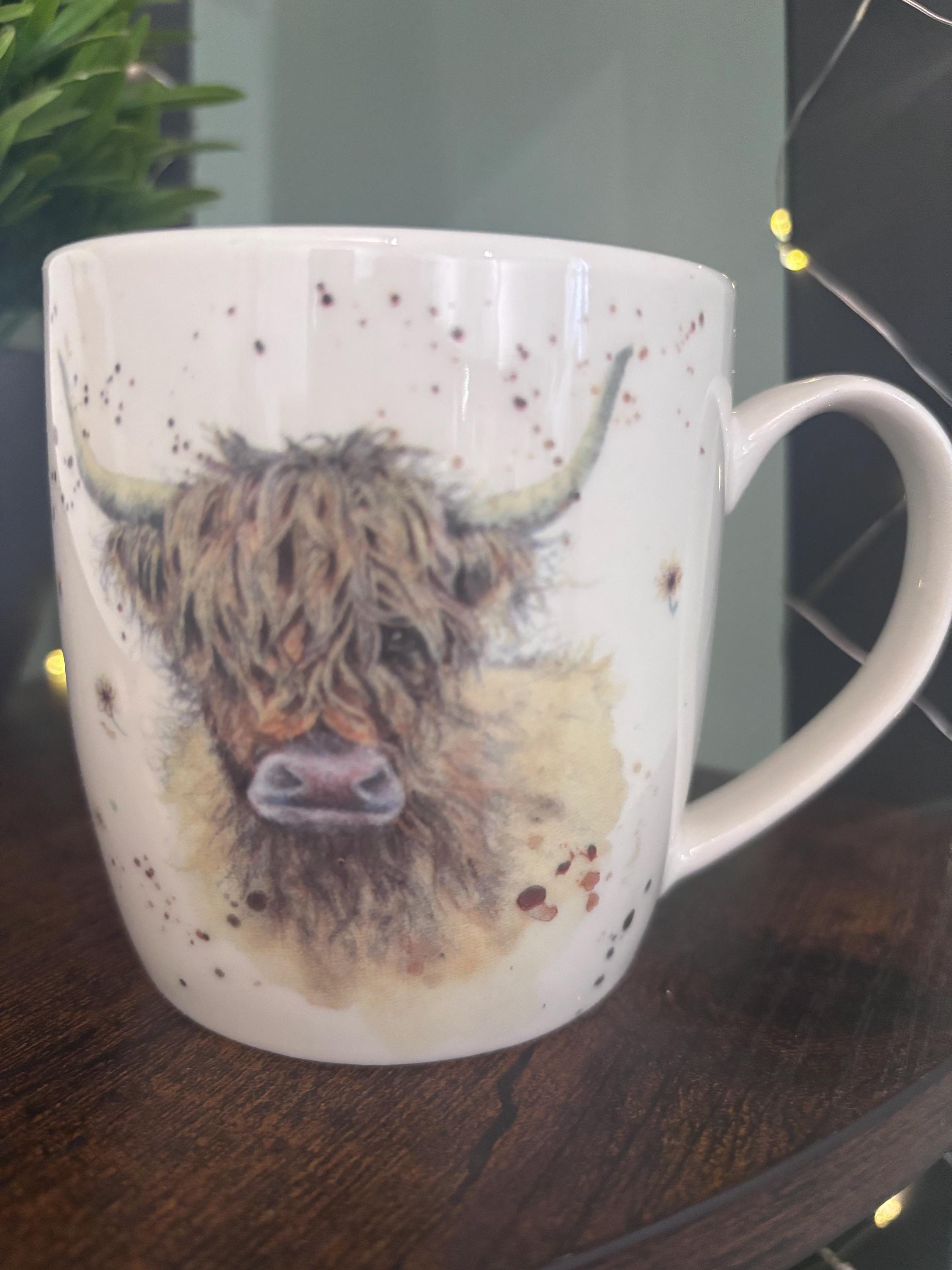 Jan Pashley Highland Cow Mug & Coaster Set