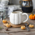 White Speckled Pumpkin Mug - 11cm - Spiced Pumpkin