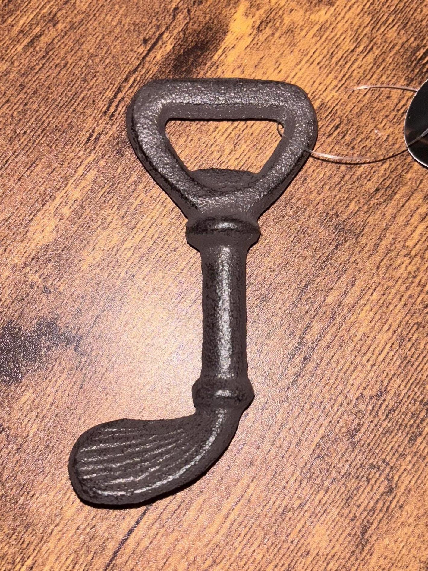 Rustic Cast Iron Golf Club Bottle Opener