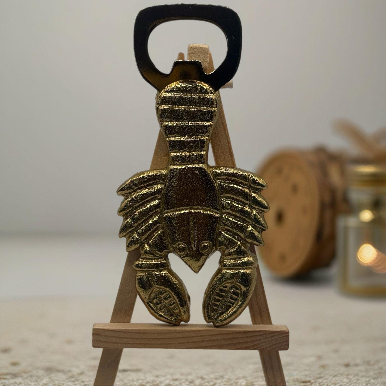 Gold Lobster Bottle Opener