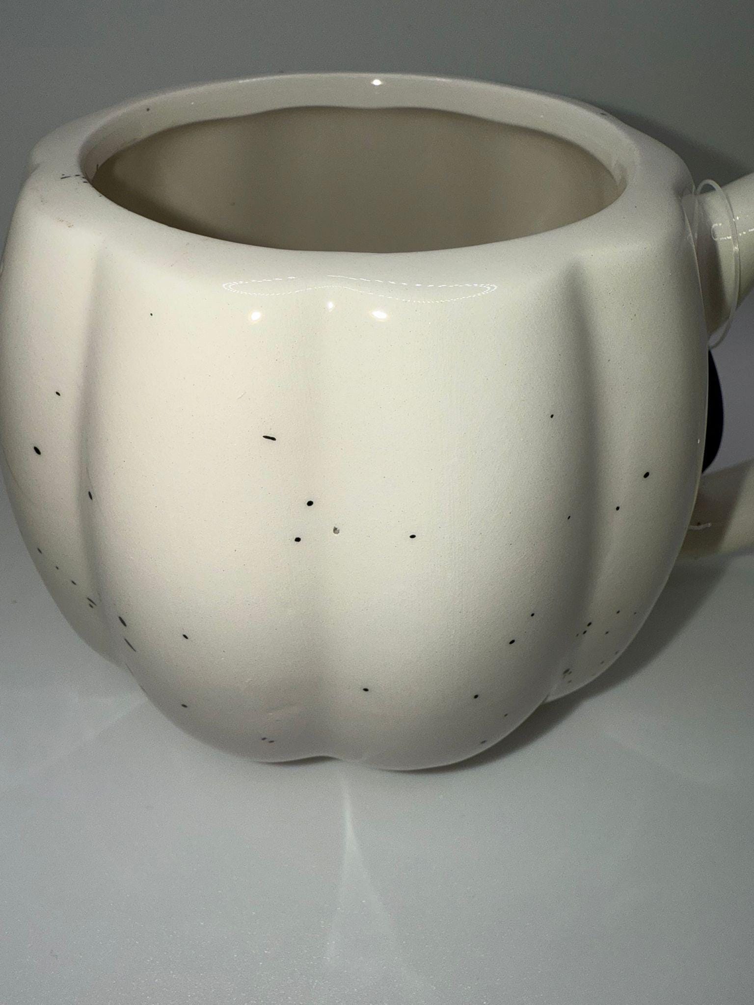 White Speckled Pumpkin Mug - 11cm - Spiced Pumpkin