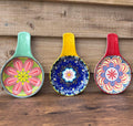 Large Ceramic Tuscany Spoon Rest - 19cm - Colourful Home Decor