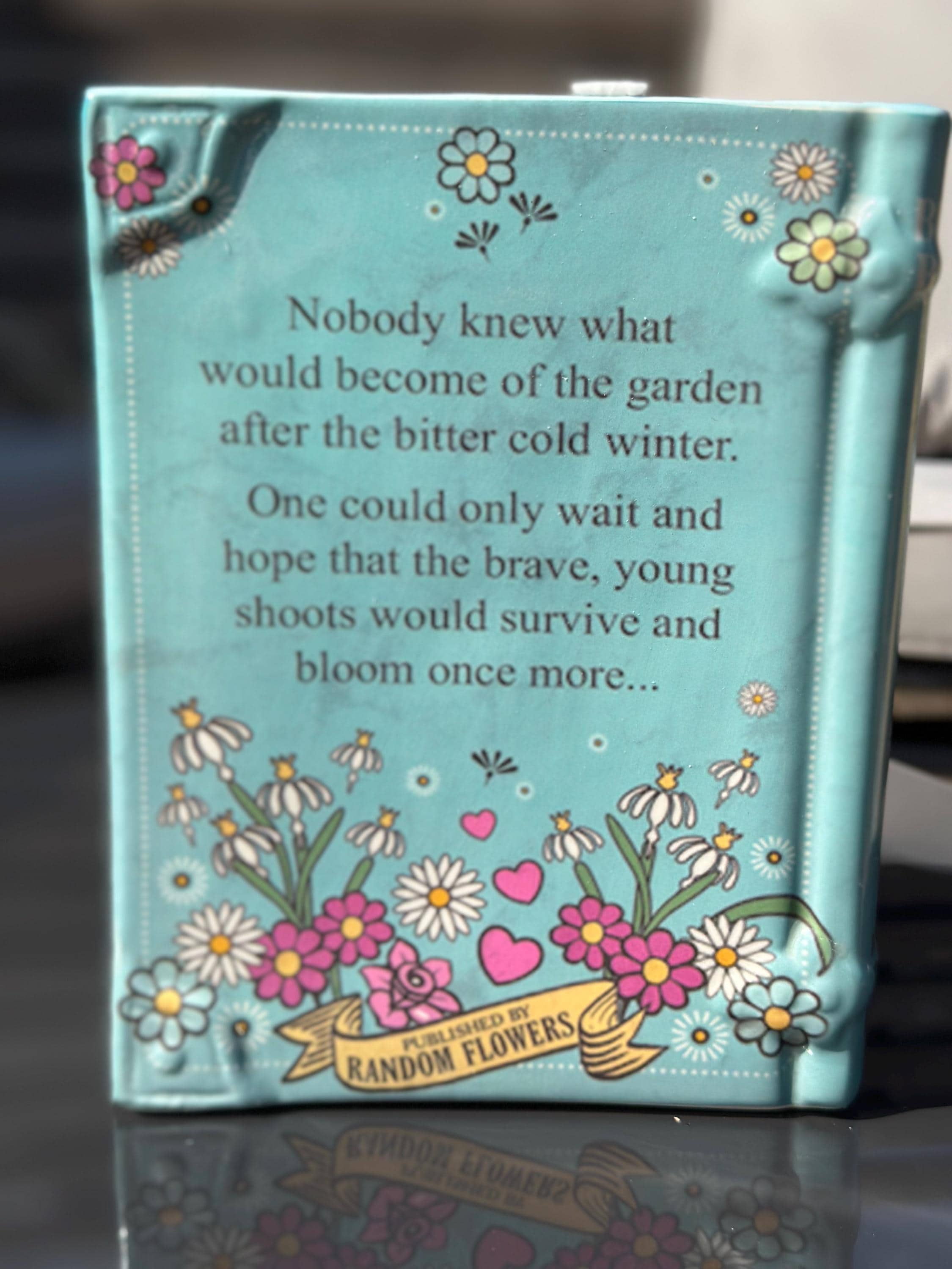 Brave New Blooming World - Ceramic Book Vase
